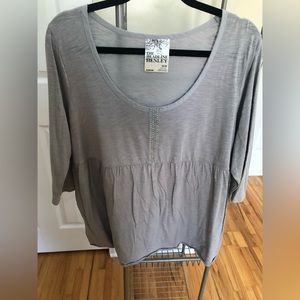 Avenue grey babydoll tee